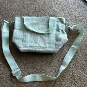 Mint Green Corduroy Tote Bag